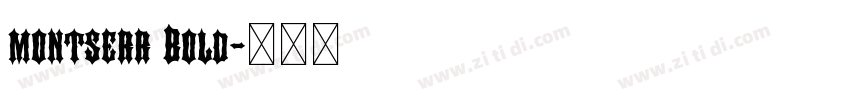 montserr Bold字体转换